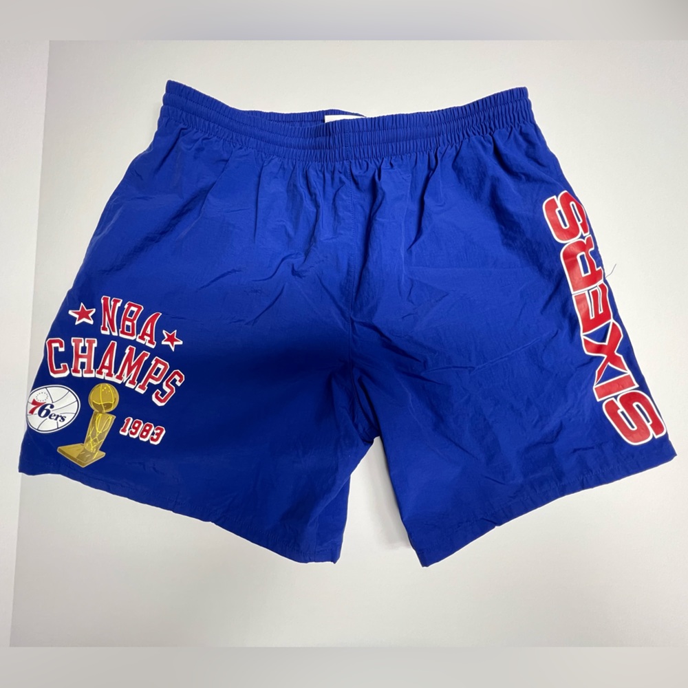 Mitchell & Ness NBA Philadelphia 76ers Sixers Team Heritage Woven Shorts XL